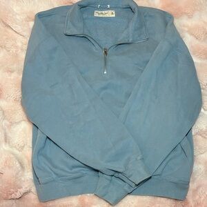 Abercrombie & Fitch Sky Blue Zip-Up Sweater
